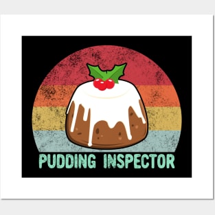 Retro Christmas Figgy Pudding Inspector Posters and Art